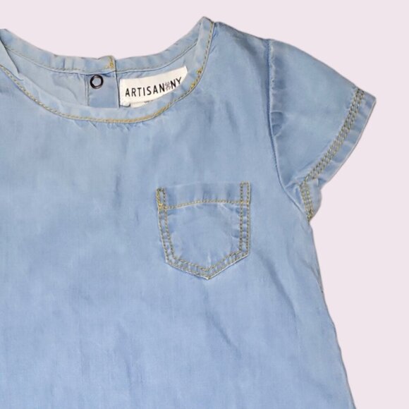 Artisan NY Toddler Girls Blue Jean Dress Size 3T - Picture 3 of 3